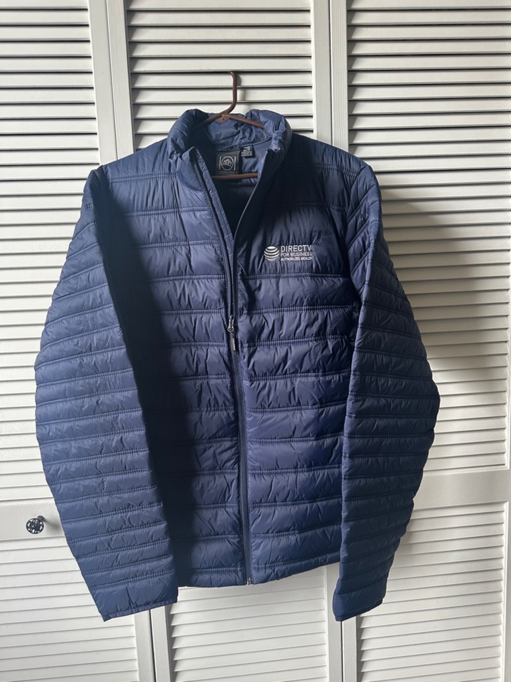 DIRECTV Men’s Navy Quilted Puffer Jacket
